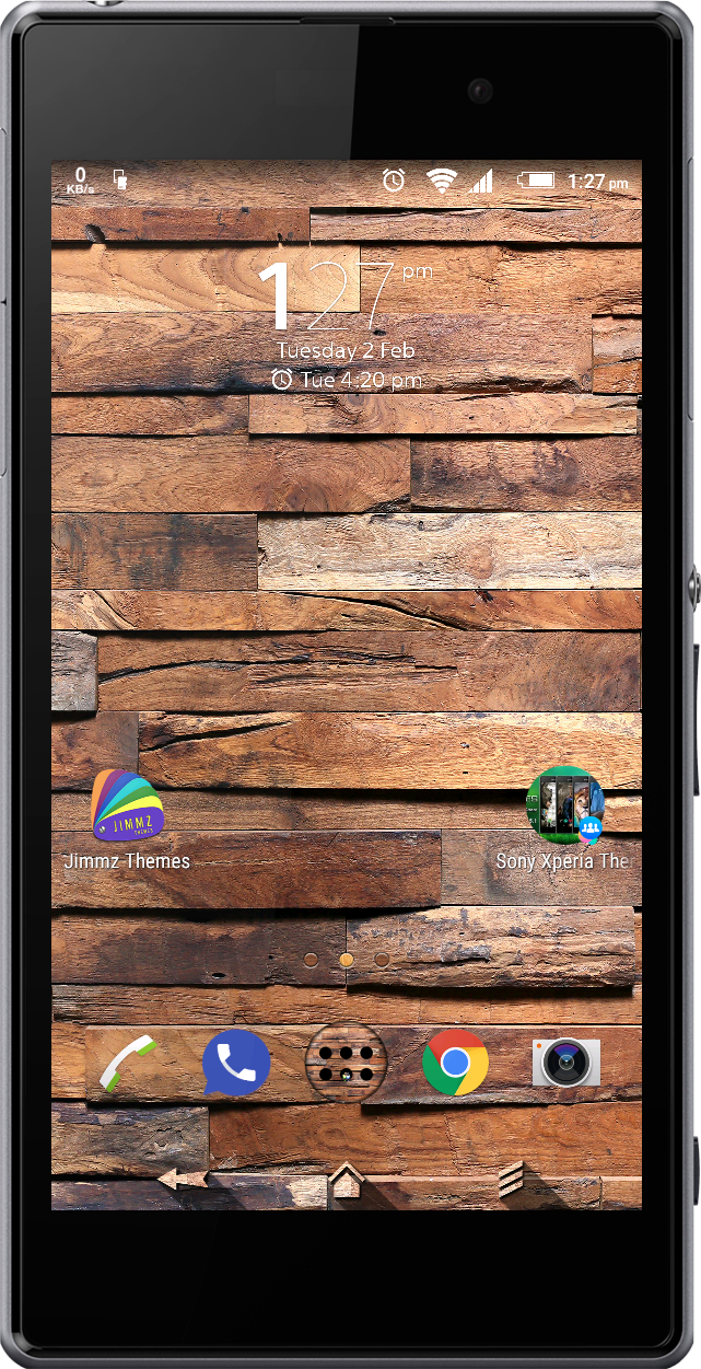 Android application eXperiaz Theme- TimberWood Pro screenshort