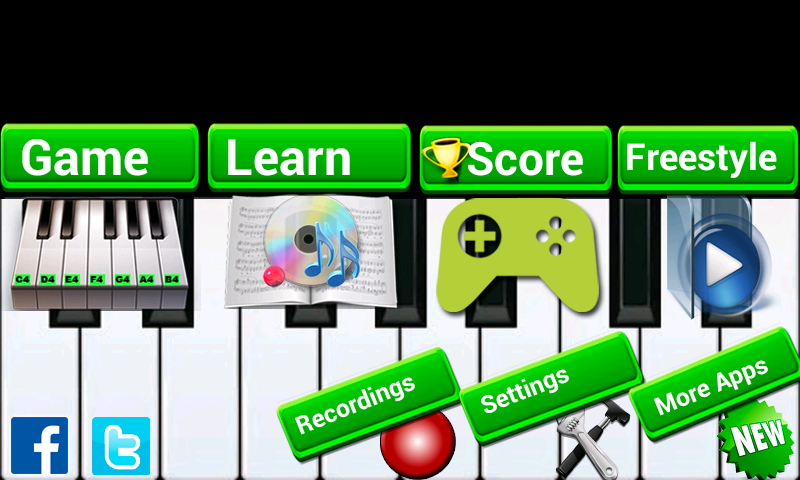 Android application Perfect Piano 2016 screenshort