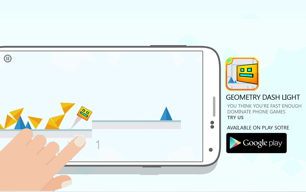 Android application Geometry Dash light screenshort