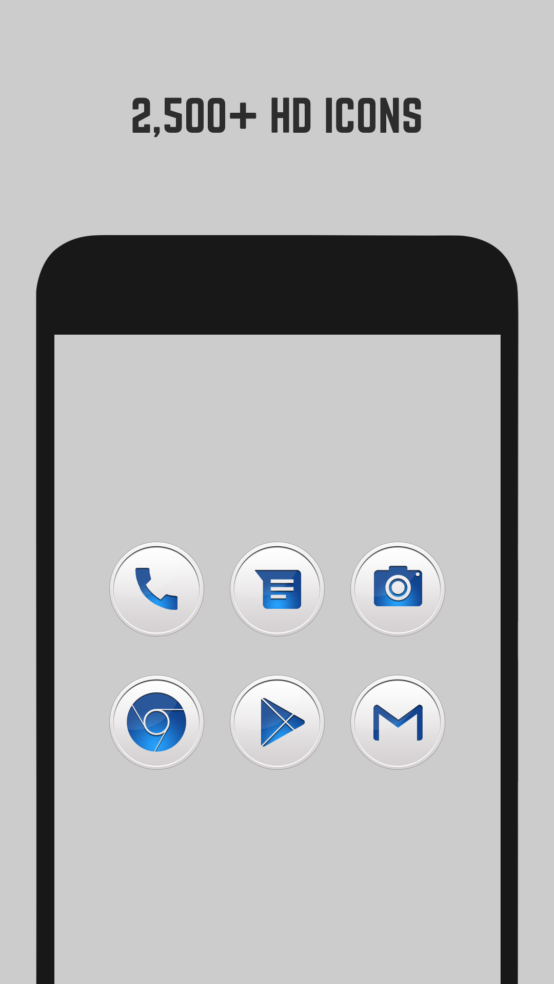 Android application Clean Blue Icon Pack screenshort
