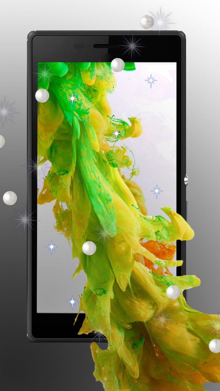 Android application Floating ink HD live wallpaper screenshort