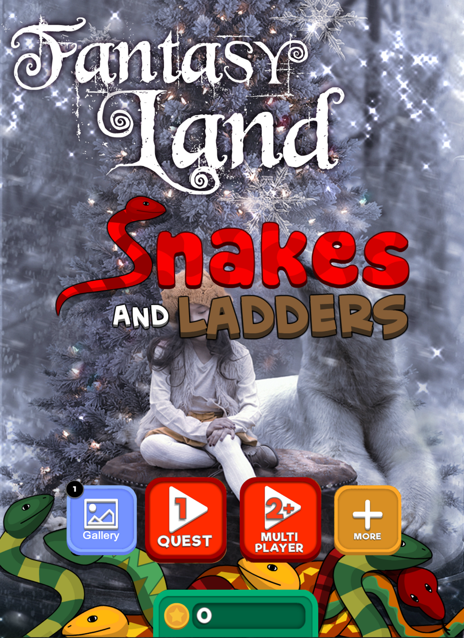 Android application Snakes &amp; Ladders: Fantasy Land screenshort
