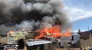 A fire that swept through Alexandra township destroyed more than 600 homes on Thursday afternoon.