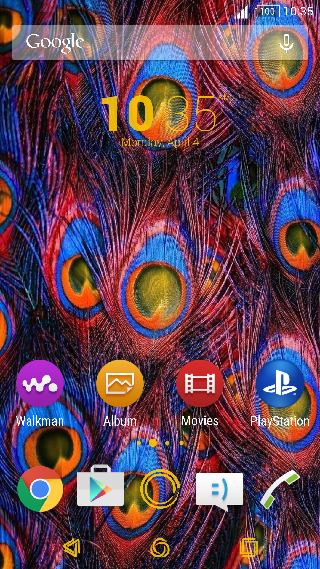 Android application Magic Xperia Theme screenshort