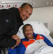 Jeremy Wyngaard posted this picture of him with Reggie Jantjies on July 6 2018 during a visit to the former Cape Town Spurs and Hellenic star player in a rehab centre in Cape Town.