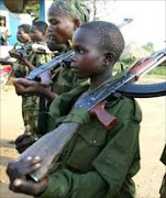 Congo armed children