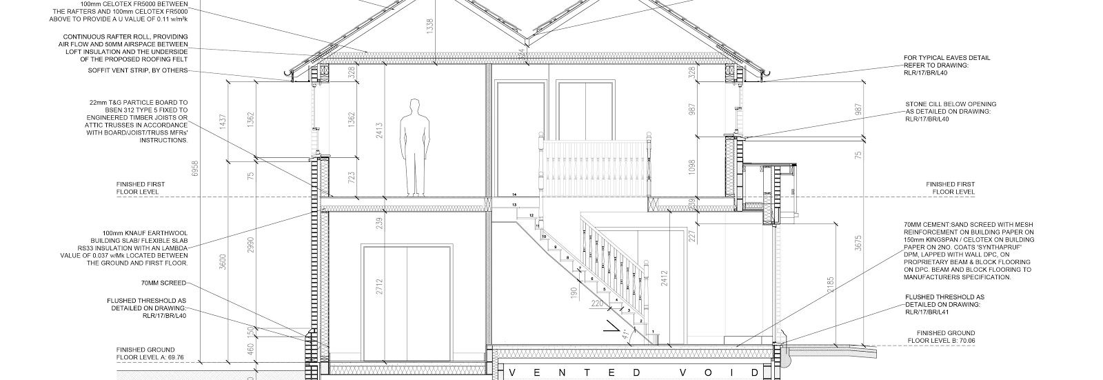 blueprint of a stwo storey home