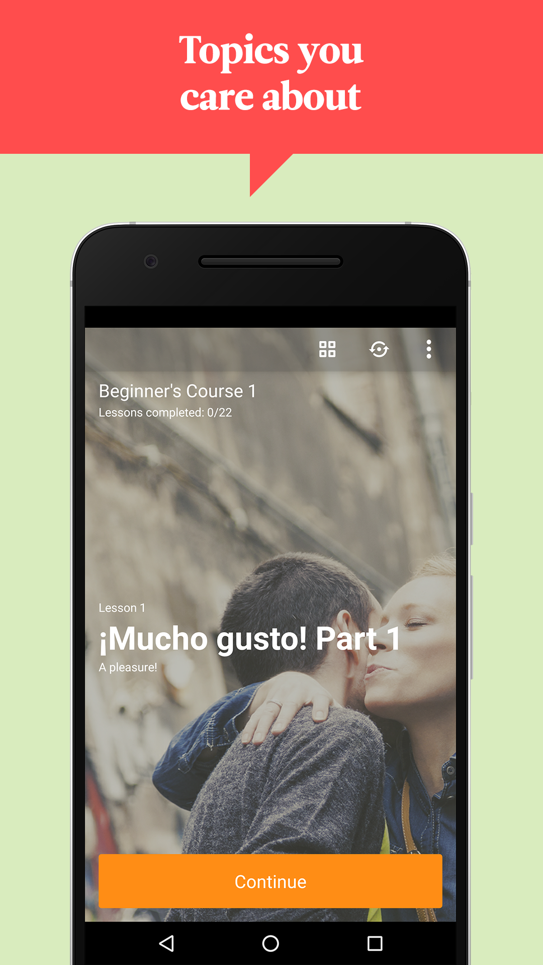 Android application Learn Spanish with Babbel screenshort