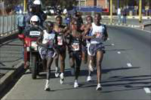 FIGHTER: Luke Kibet is the reigning world marathin champion. Pic. Veli Nhlapo. 18/07/04. © Sowetan.