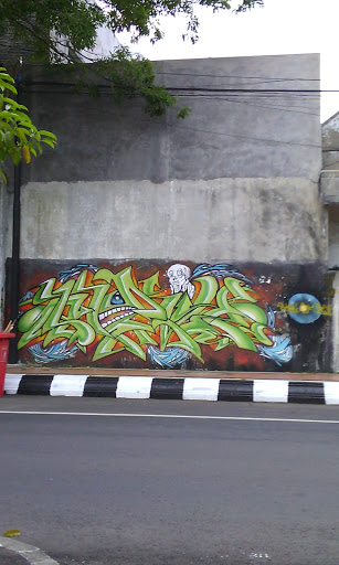 Green Beast Mural