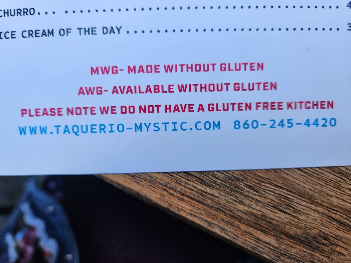 Gluten-Free at Taquerio