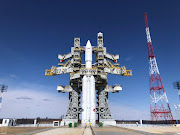 The Angara-A5 rocket is seen on its launchpad at the Vostochny Cosmodrome in the far eastern Amur region, Russia, April 8, 2024.  