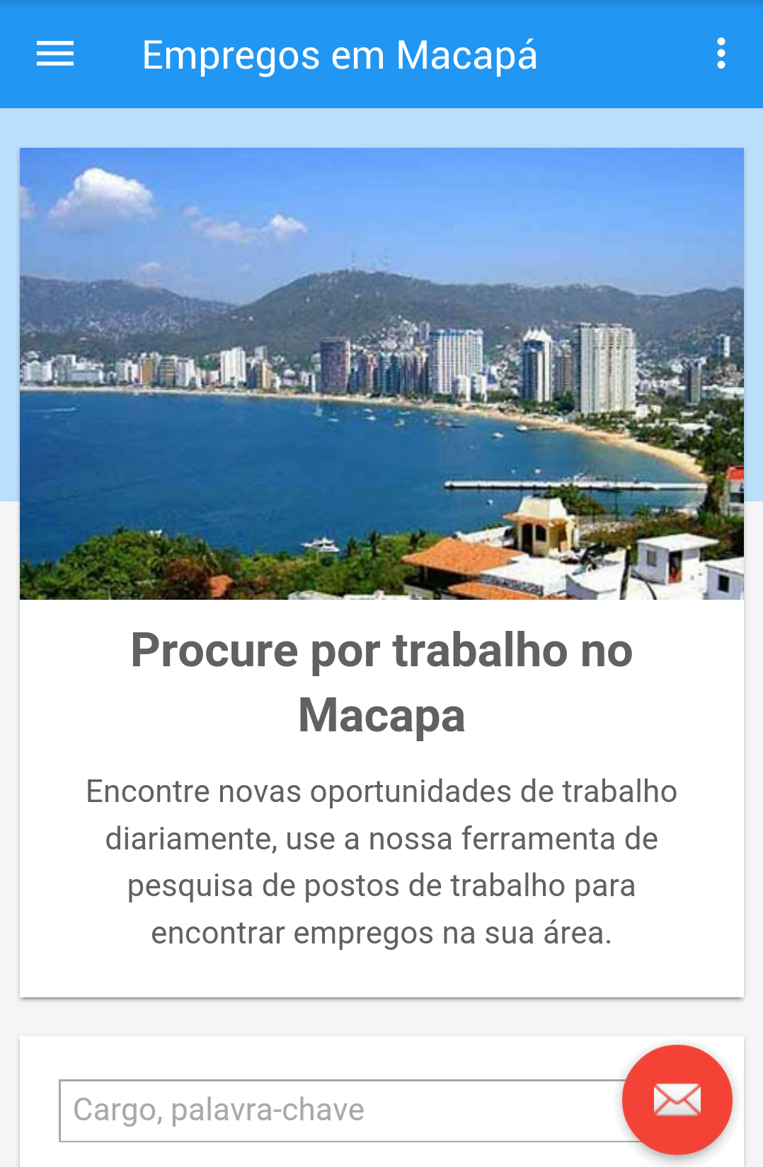 Android application Empregos em Macapá, Brasil screenshort