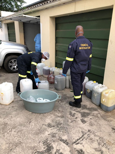 Tik bust in East London. Pictures: The Hawks