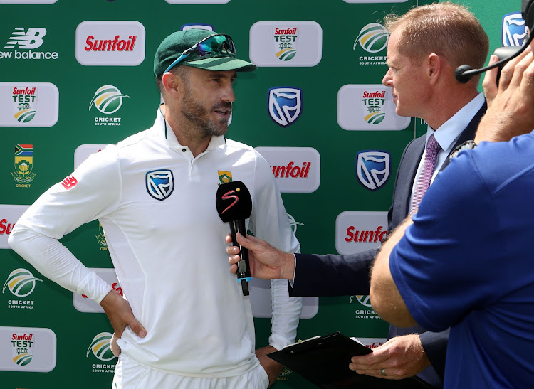 Faf du Plessis of South Africa during the 2018 Sunfoil Test Series match between South Africa and Australia at Wanderers Stadium, Johannesburg on 03 April 2018.