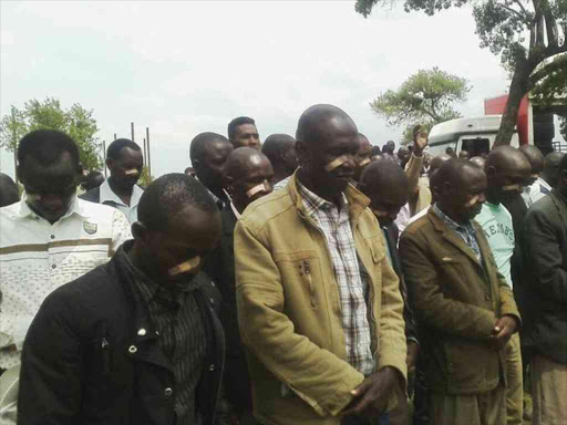 Bomet residents during protests in solidarity with Governor Isaac Rutto on November 12, 2016 Photo/File