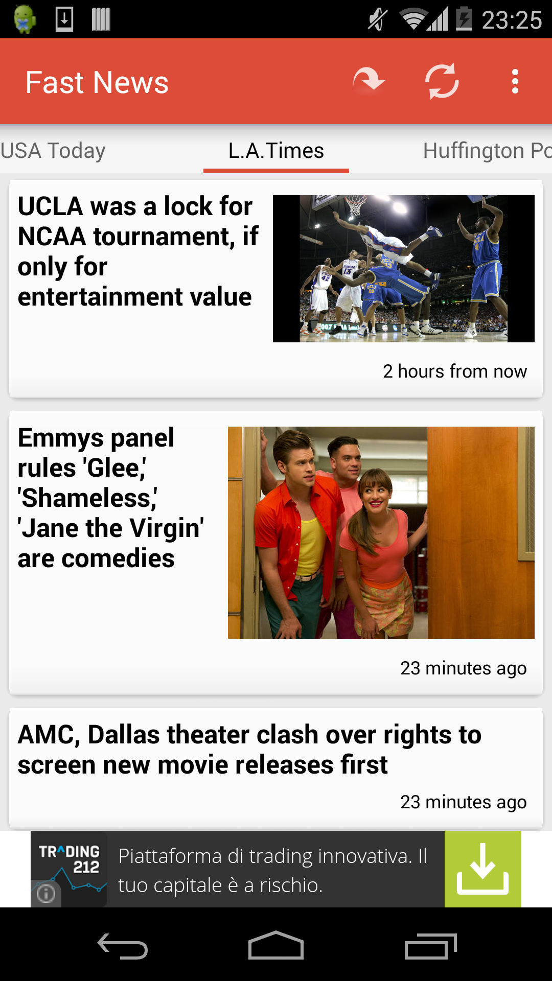 Android application Fast News screenshort