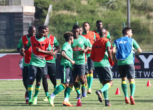 General views during the South African national men's soccer team training session at People’s Park on March 21, 2017 in Durban, South Africa.