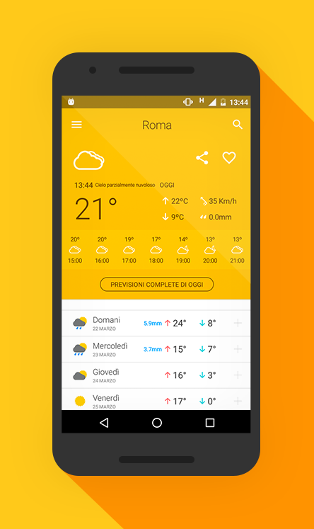 Android application Weather Radar - Meteored News screenshort