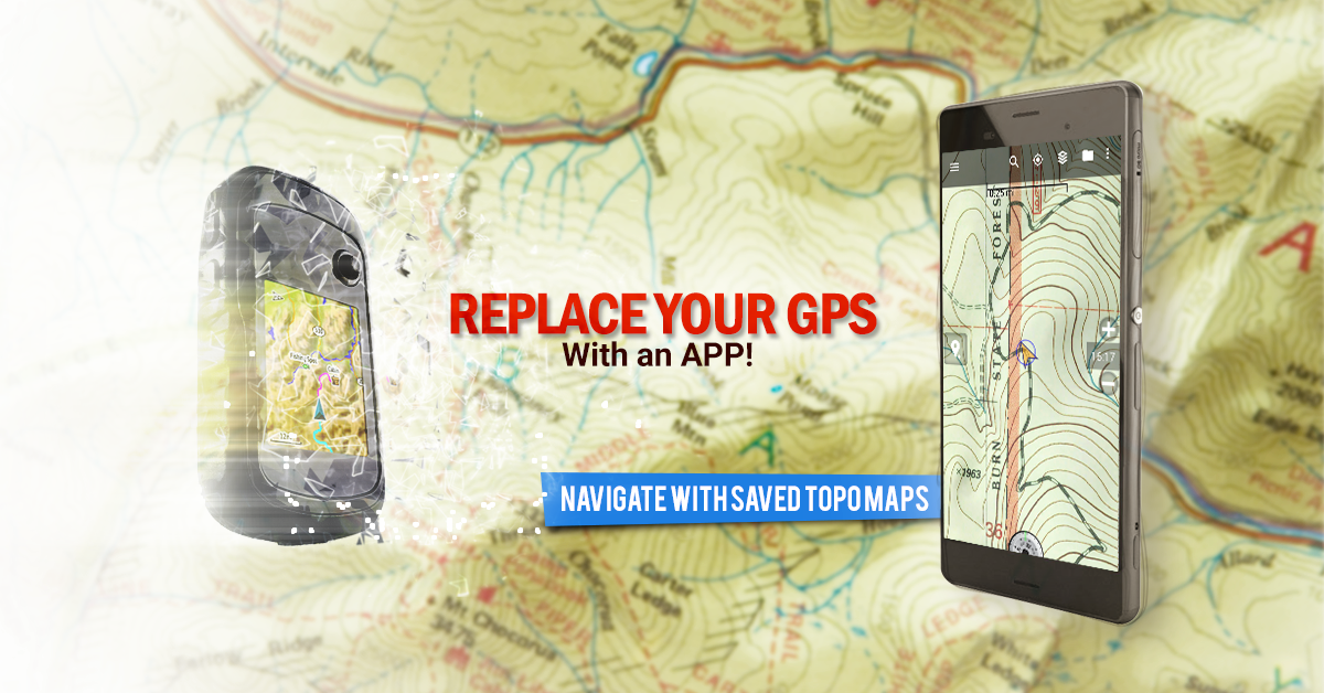 Android application BackCountry Navigator TOPO GPS PRO screenshort