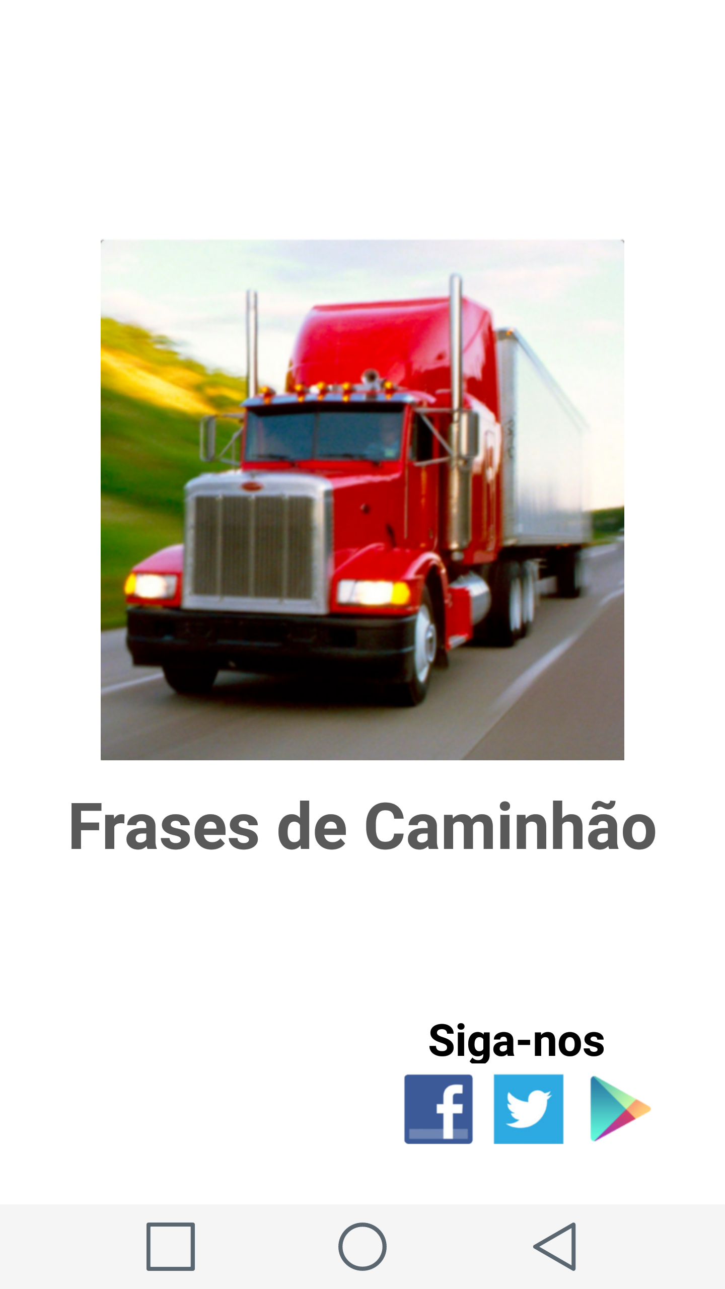 Android application Frases de Caminhão screenshort