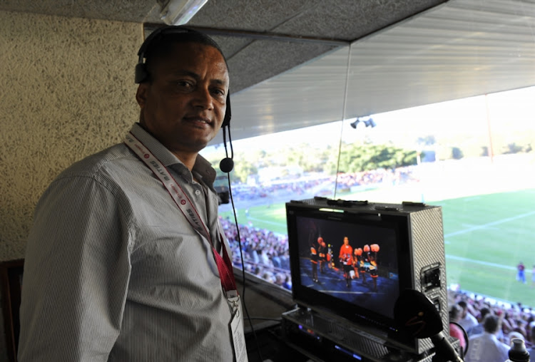 Television Match Official (TMO) looks on prior to the FNB Varsity Cup match between FNB Maties and FNB NWU-Puk at Danie Craven Stadium on February 13, 2017 in Stellenbosch, South Africa.
