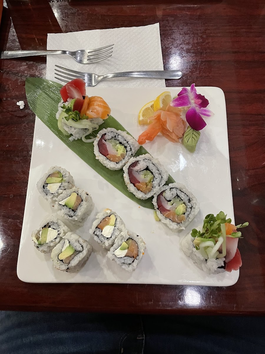 Gluten-Free Sushi at Bada Japanese Restaurant