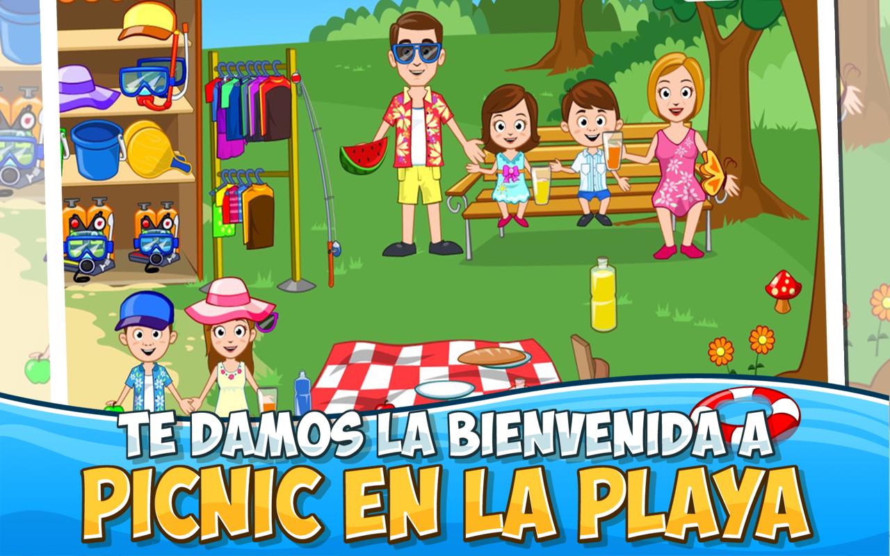 Android application My Town : Beach Picnic screenshort