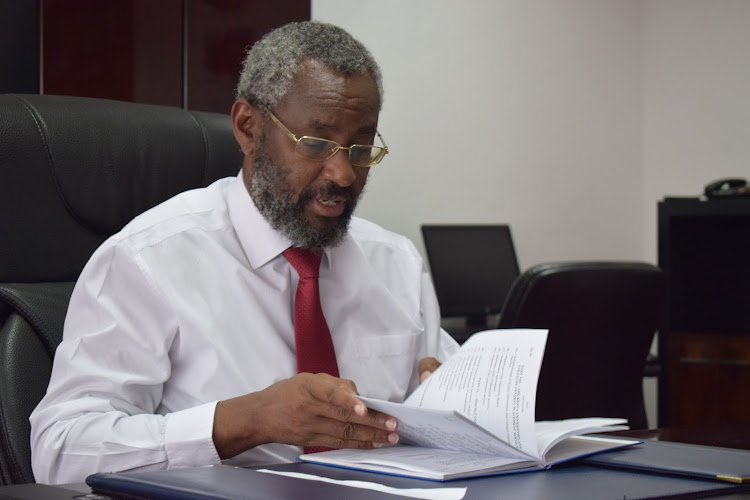 University of Nairobi Vice Chancellor Stephen Kiama during an Interview. June 10, 2020.