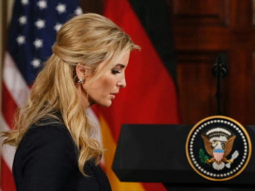 Ivanka Trump arrives to attend a joint news conference by German Chancellor Angela Merkel and US President Donald Trump in the East Room of the White House in Washington, US, March 17, 2017. /REUTERS
