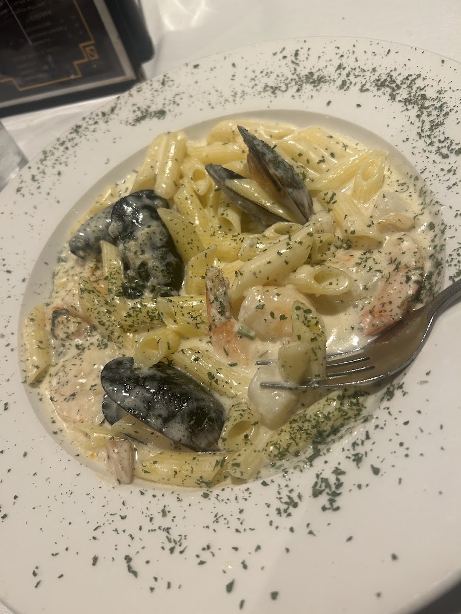 Seafood Alfredo- gluten free