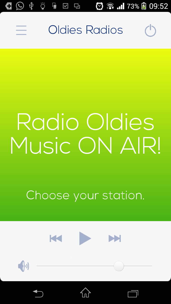 Android application Oldies music Radio screenshort