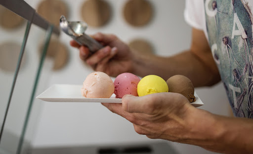 Can't decide on a single flavour? Unframed offers tasting flight of five individual scoops.