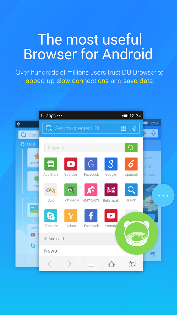 Android application DU Browser—Browse fast &amp; fun screenshort