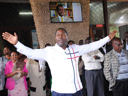 WE'VE HAD ENOUGH: Kenya Universities Staff Union secretary general Charles Mukhwaya addresses University of Nairobi workers as they demonstrated over allowances on January 14.