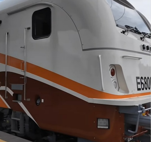 The cabin of the Tanzania Electric Train.