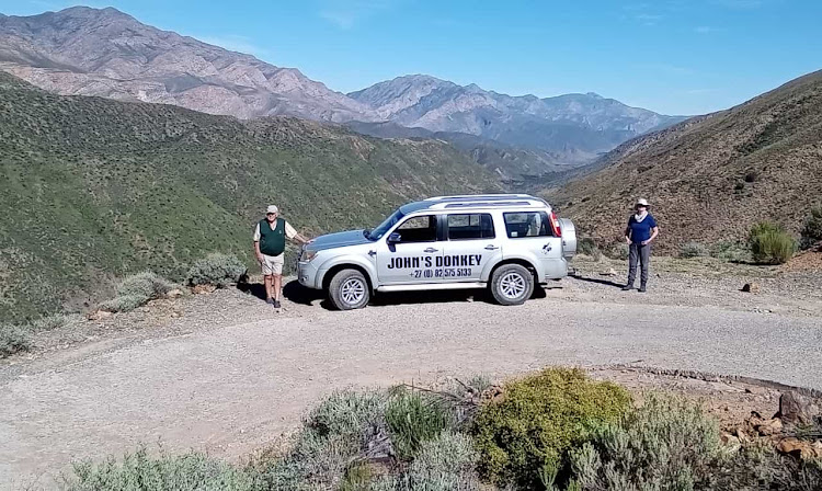 Guide John Claassens, who grew up in the area, offers excursions in his 'donkey' (a Ford Everest).