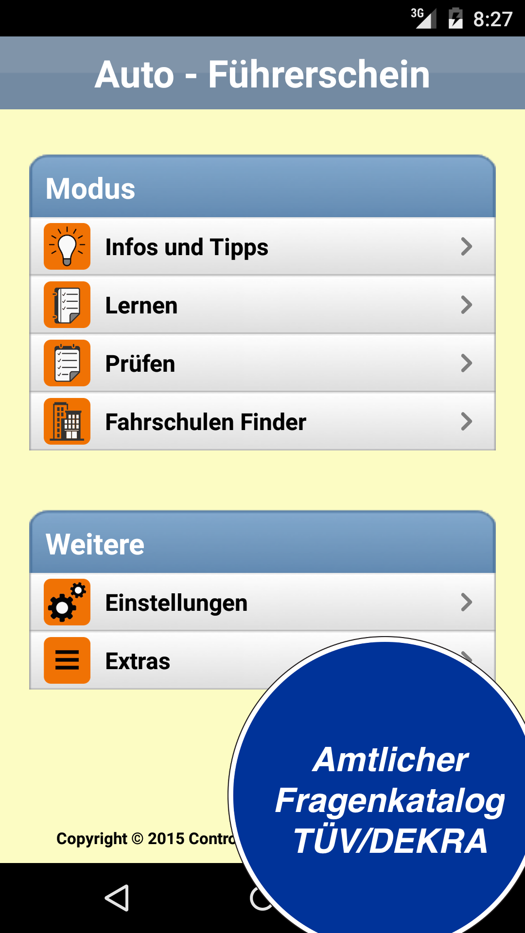 Android application Auto - Führerschein 2022 screenshort