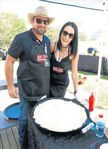 The winners of the first season of 'My Kitchen Rules South Africa', Magiel and Jamandi Bekker were at the launch of the second season. Picture: BARBARA HOLLANDS