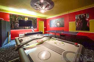 Fun for all the family in the air-conditioned Avengers-themed games room