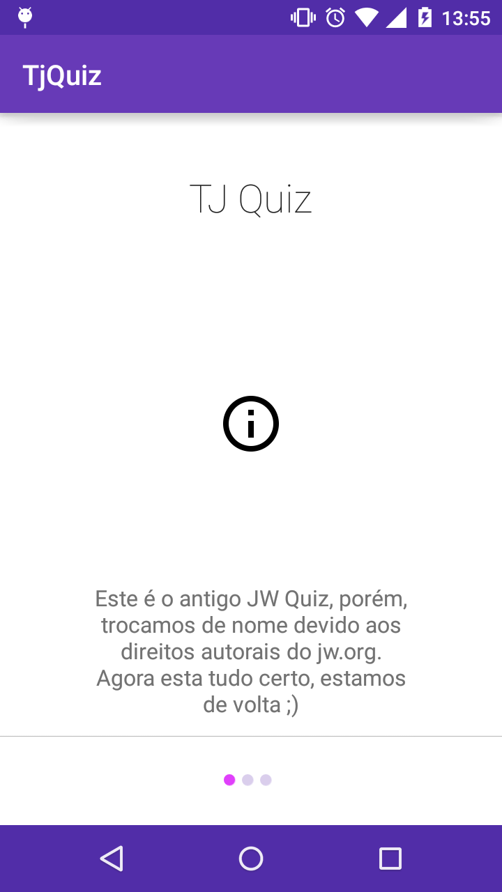 Android application TJ Quiz screenshort