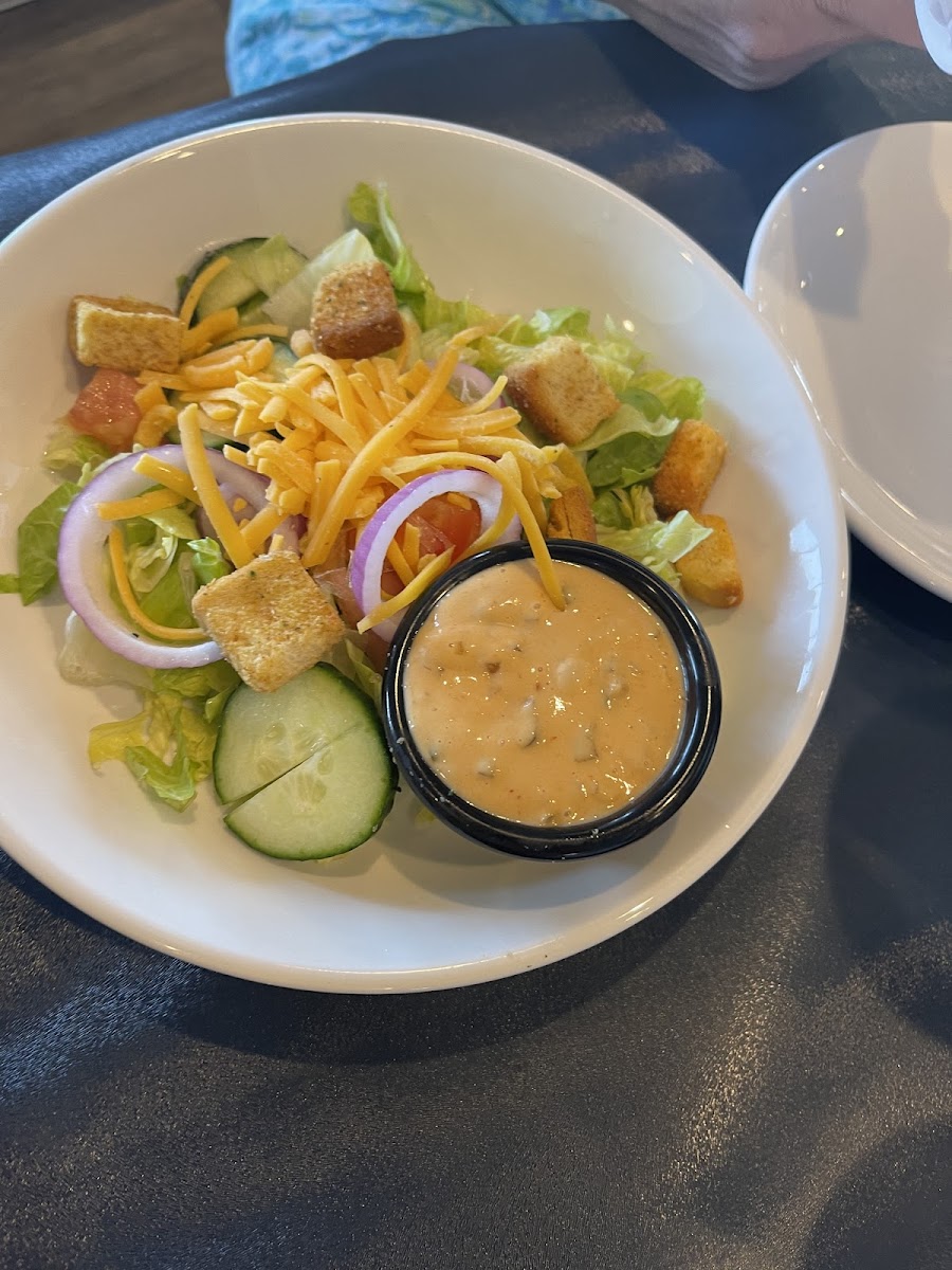 Salad with croutons when asked for GF.