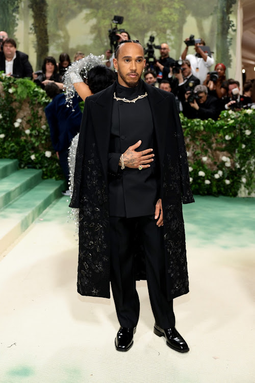 Lewis Hamilton attends The 2024 Met Gala in New York City.