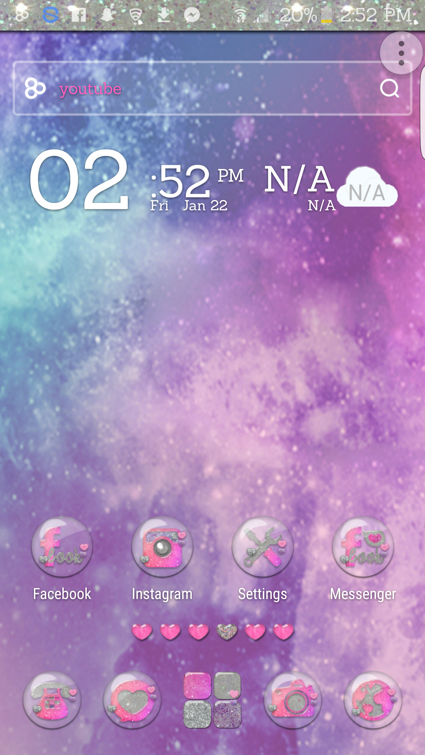 Android application Unicorn Tears Go Launcher screenshort