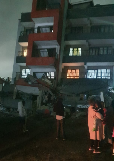 Five-storey building that collapsed in Uthiru, Nairobi.