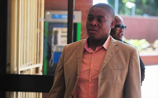 Renowned actor Rapulana Seiphemo at the Roodepoort Magistrate's court on February 18, 2013 in Johannesburg, South Africa. Seiphemo was arrested after he allegedly slapped a female friend, Mphowarona Motsaathebe. The charges against him were withdrawn. Image by: Gallo Images / Daily Sun / Trevor Kunen