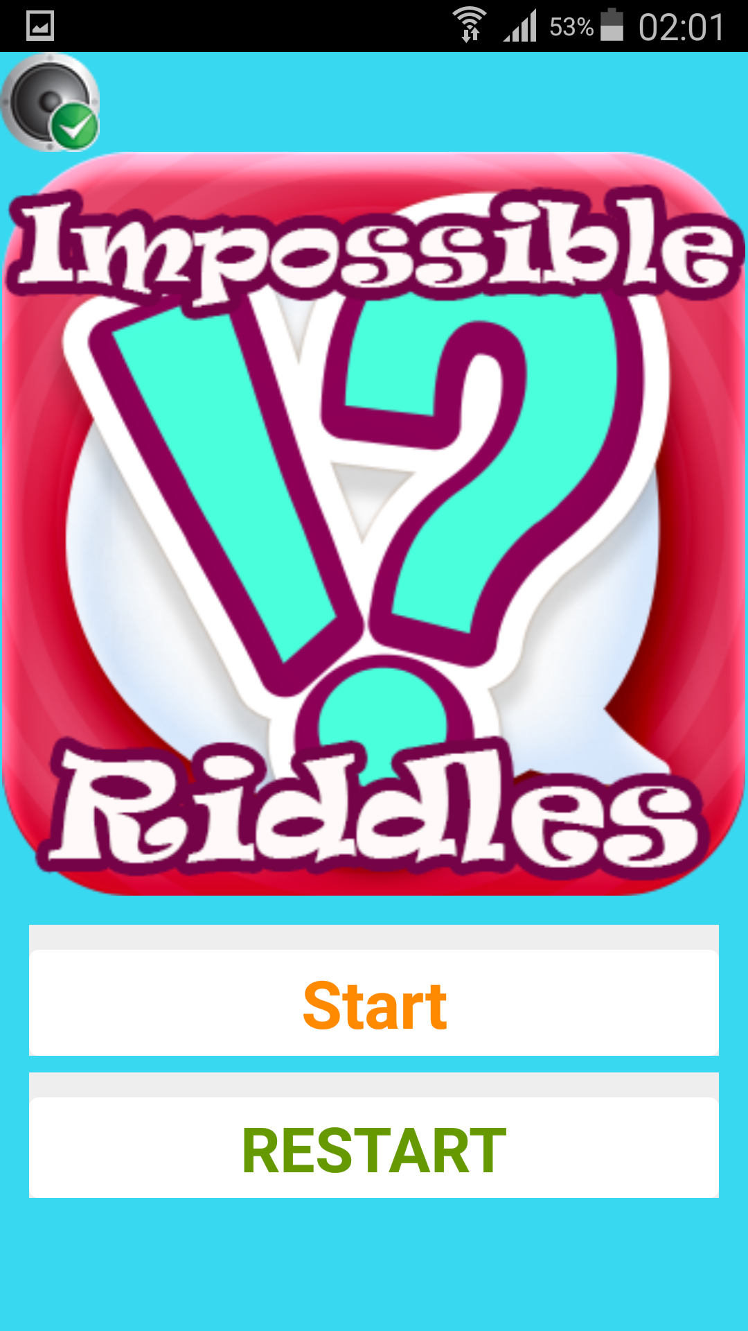 Android application Impossible Riddles screenshort