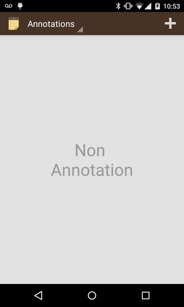 Android application Annotations screenshort