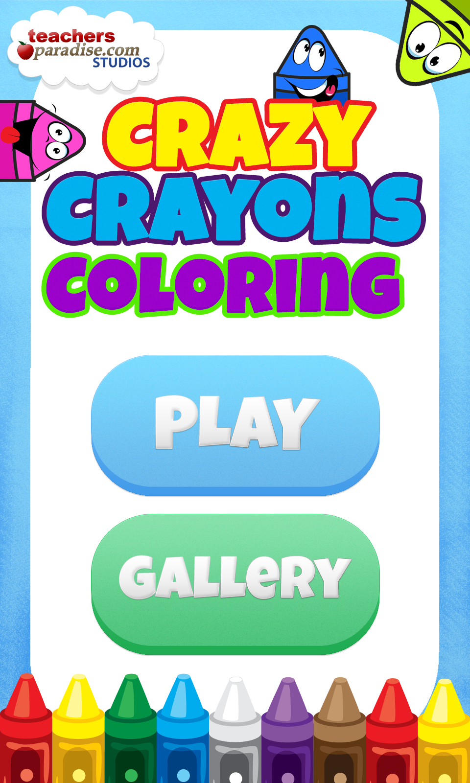 Android application Crazy Crayons Coloring screenshort