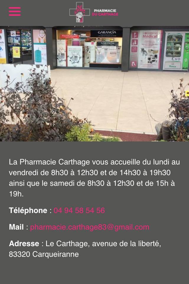 Android application Pharmacie Du Carthage screenshort